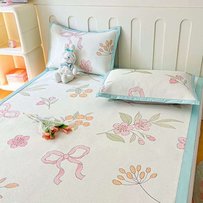 91家纺网 家纺一手货源 找家纺 安哆啦家纺 安哆啦家纺 2024新款A类冰藤印花凉席 蝶恋花-凉席款