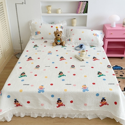 昔可家纺 2024新款凉感冰皮床盖和同款夏被 欢乐小丑