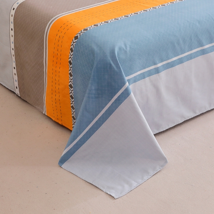 91家纺网 家纺一手货源 找家纺 北部居 2025新款加厚化纤单床单 暮春品调