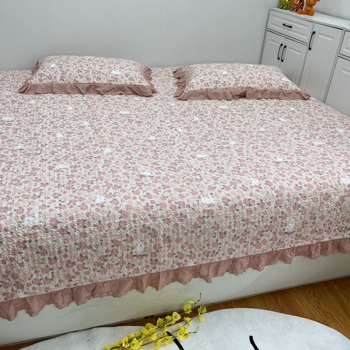 91家纺网 家纺一手货源 找家纺 暖居 2024新款支持定制纯棉榻榻米三件套单件被套农村大炕盖 爱情故事