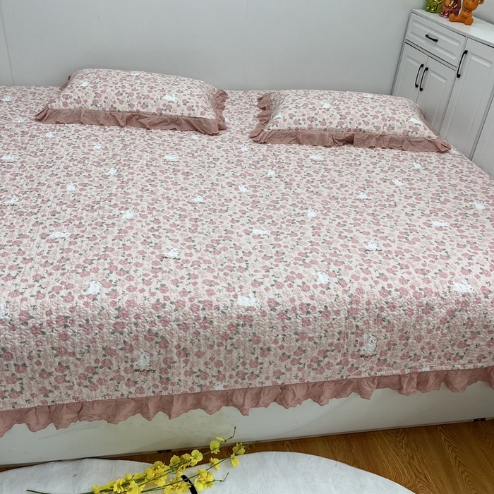 91家纺网 家纺一手货源 找家纺 暖居 2024新款支持定制纯棉榻榻米三件套单件被套农村大炕盖 爱情故事