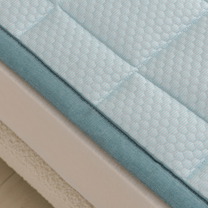 91家纺网 家纺一手货源 找家纺 （总）富威堡家纺  2025高端凉感豆豆凉席款加棉加厚棉花床垫  