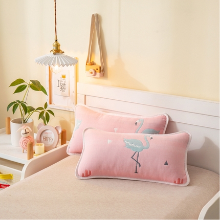 91家纺网 家纺一手货源 找家纺 （总）朴尔2024全棉卡通六层纱布儿童枕套