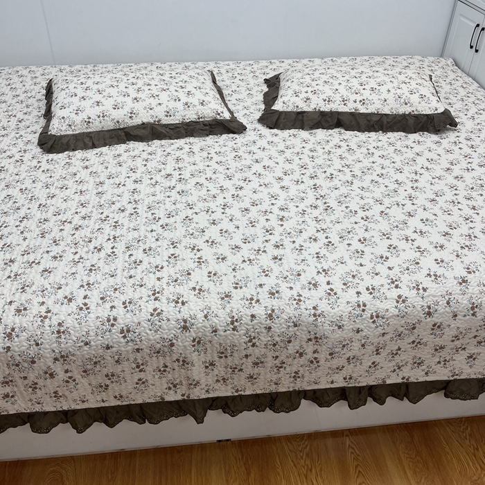 91家纺网 家纺一手货源 找家纺 暖居 2024新款支持定制纯棉榻榻米三件套单件被套农村大炕盖 墨尔本