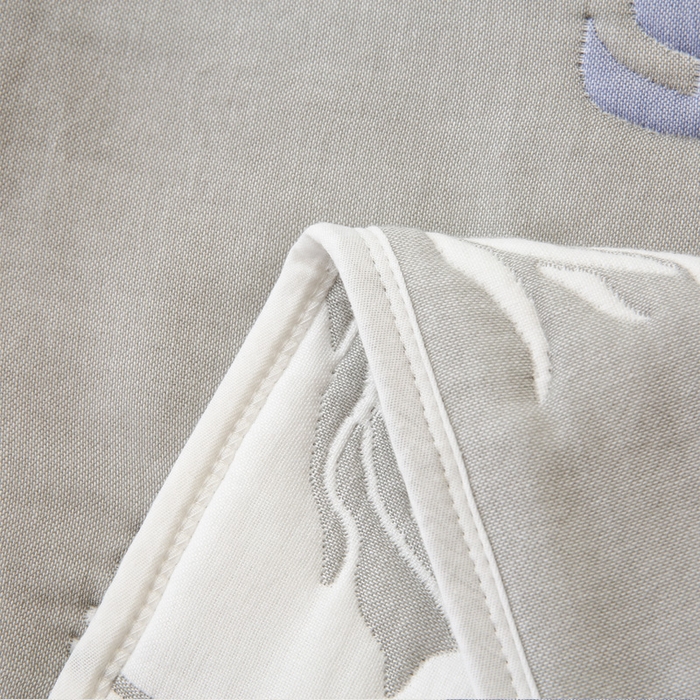 91家纺网 家纺一手货源 找家纺 朴尔家纺-毛巾被 2024年全棉十层纱布加厚儿童盖被毛巾被 溜冰鼠灰