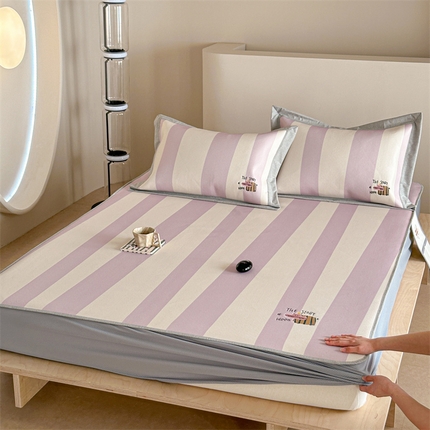 91家纺网 家纺一手货源 找家纺 （总）甜梦 2025新款母婴级7A抗菌养生冰藤席影棚2—床笠款