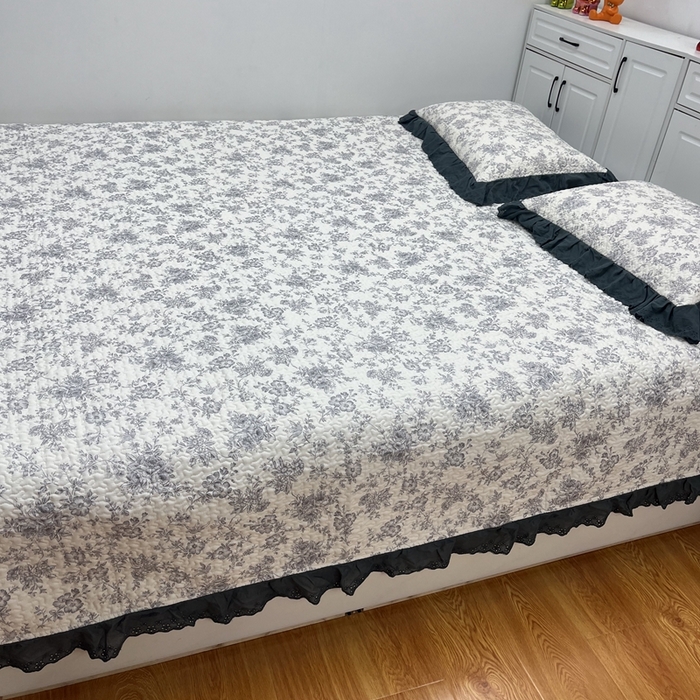 91家纺网 家纺一手货源 找家纺 暖居 2024新款支持定制纯棉榻榻米三件套单件被套农村大炕盖 白山茶