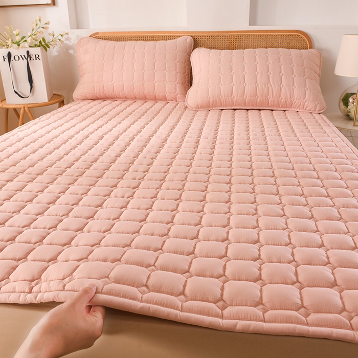 91家纺网 家纺一手货源 找家纺 恋绒家纺 2025升级款水洗棉床褥隔尿防水床垫隔尿垫护理垫床护罩垫子 防水款-珍珠玉