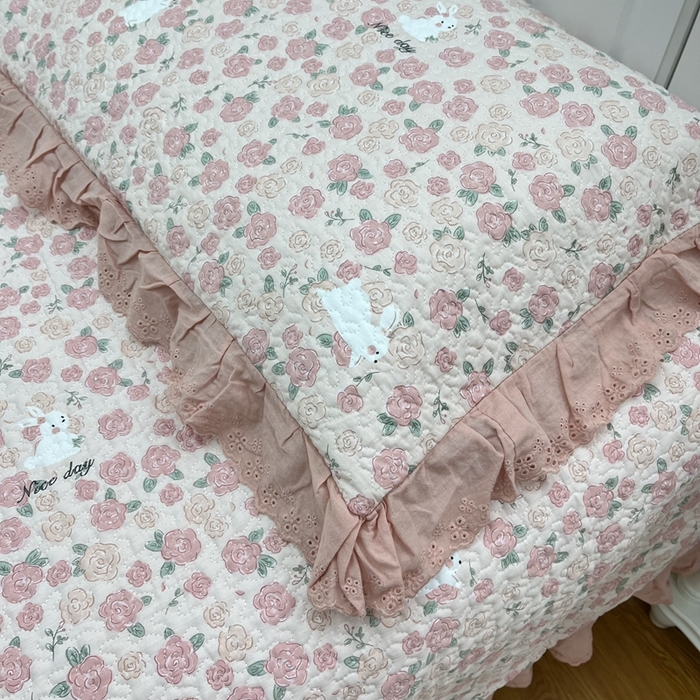 91家纺网 家纺一手货源 找家纺 暖居 2024新款支持定制纯棉榻榻米三件套单件被套农村大炕盖 爱情故事