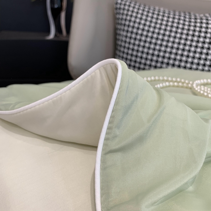 91家纺网 家纺一手货源 找家纺 奈萝家纺 2025新款A类凉感丝小凉皮夏被可机洗夏被新品空调被 薄荷奶绿