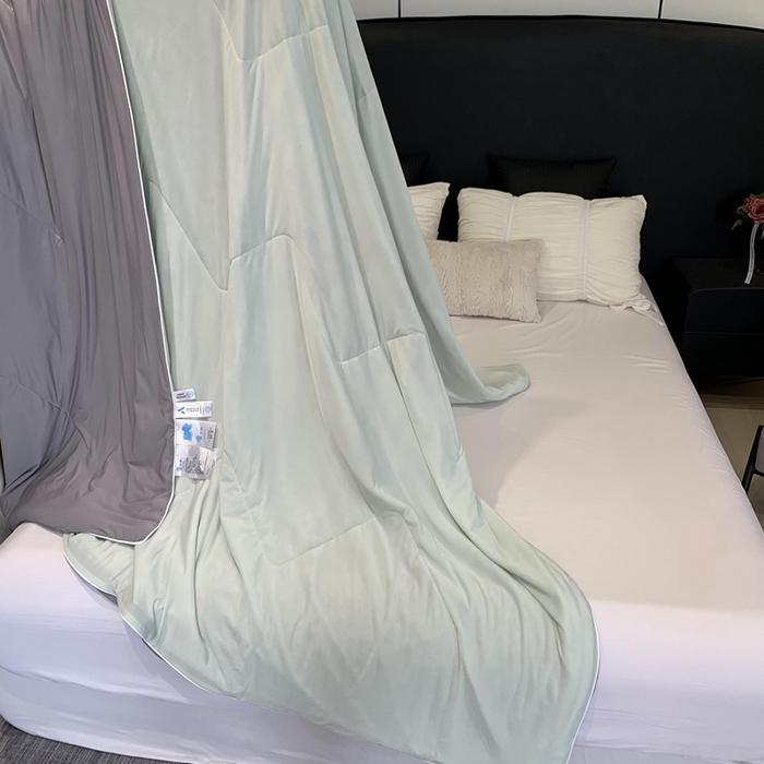 91家纺网 家纺一手货源 找家纺 奈萝家纺 2025新款A类凉感丝小凉皮夏被可机洗夏被新品空调被 香草奶冻