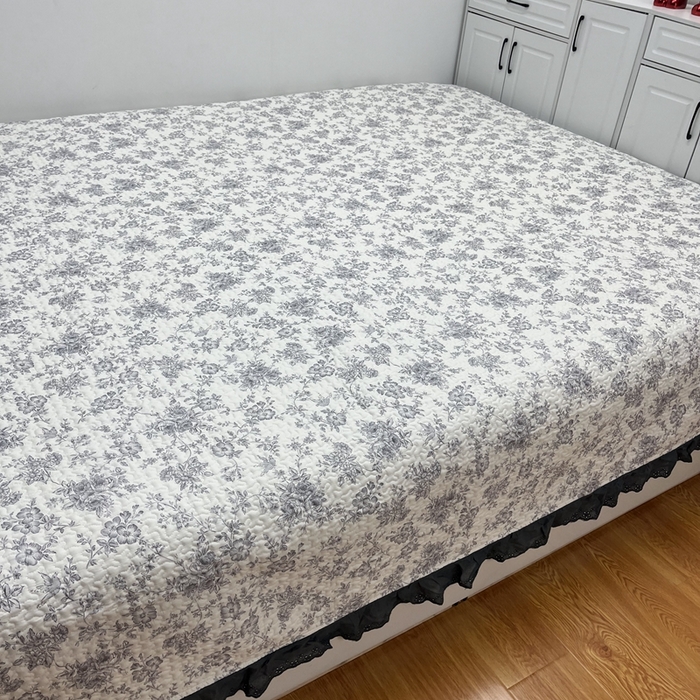 91家纺网 家纺一手货源 找家纺 暖居 2024新款支持定制纯棉榻榻米三件套单件被套农村大炕盖 白山茶