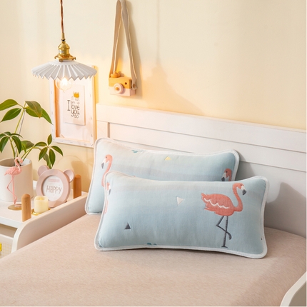 91家纺网 家纺一手货源 找家纺 （总）朴尔2024全棉卡通六层纱布儿童枕套