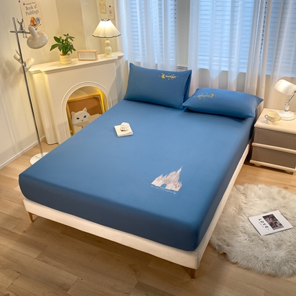 91家纺网 家纺一手货源 找家纺 （总）暖季家纺2025新款40全棉绣花床笠梦幻王堡