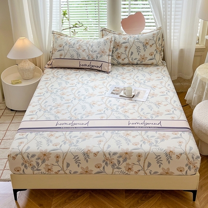 91家纺网 家纺一手货源 找家纺 （总）菲梵家纺 2025新款A类无荧光全棉老粗布单品床笠