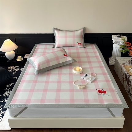 91家纺网 家纺一手货源 找家纺 （总）甜梦 2024新款母婴级7A抗菌养生冰藤席影棚1—平席款