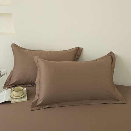 91家纺网 家纺一手货源 找家纺 （总）百寐 2024高端轻奢纯色13372全棉信封开口式宽边加大枕套50*80/40*60/48*74