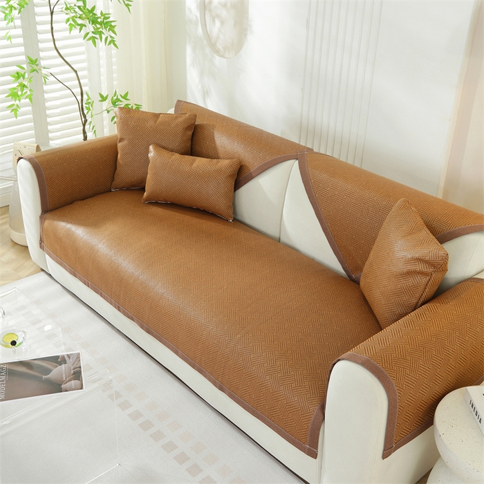 91家纺网 家纺一手货源 找家纺 共鸣沙发垫 新款夏季新款冰藤沙发垫 藤席斜纹