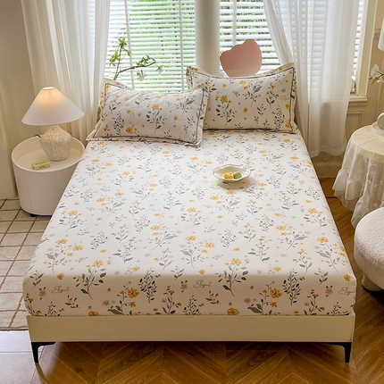 91家纺网 家纺一手货源 找家纺 （总）菲梵家纺 2025新款A类无荧光全棉老粗布单品床笠