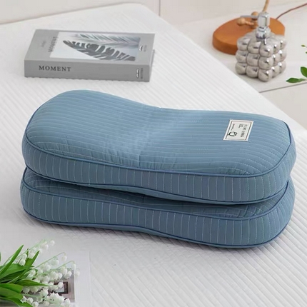 91家纺网 家纺一手货源 找家纺 （总）2024新款韩式全棉砂洗荞麦枕头 立体贴布全荞麦家用硬枕芯 25x48cm