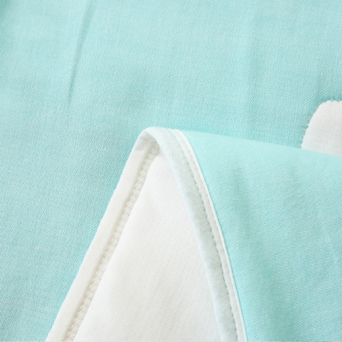 91家纺网 家纺一手货源 找家纺 朴尔家纺-毛巾被 2024年全棉十层纱布加厚儿童盖被毛巾被 云朵兔绿