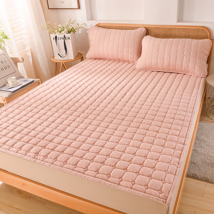 91家纺网 家纺一手货源 找家纺 恋绒家纺 2025升级款水洗棉床褥隔尿防水床垫隔尿垫护理垫床护罩垫子 防水款-珍珠玉