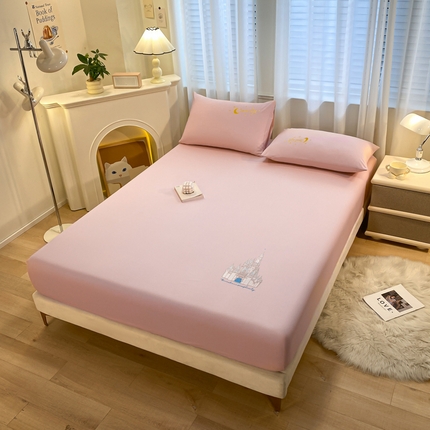 91家纺网 家纺一手货源 找家纺 （总）暖季家纺2025新款40全棉绣花床笠梦幻王堡