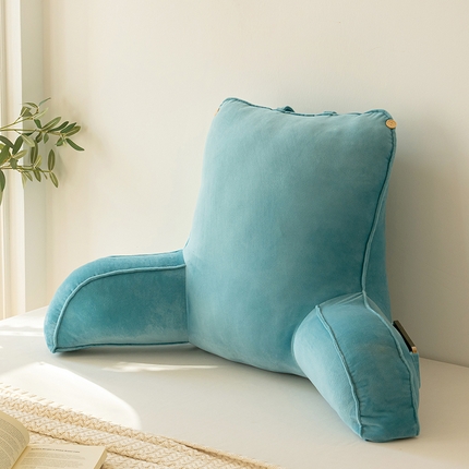 91家纺网 家纺一手货源 找家纺 永光家居 新款糖果色阅读枕直播引流爆款 祖母绿床头靠垫抱枕