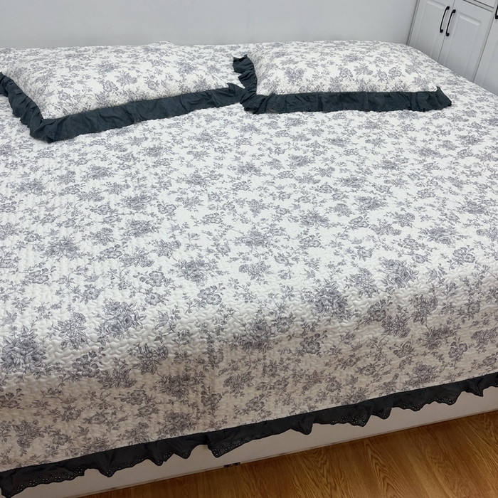 91家纺网 家纺一手货源 找家纺 暖居 2024新款支持定制纯棉榻榻米三件套单件被套农村大炕盖 白山茶