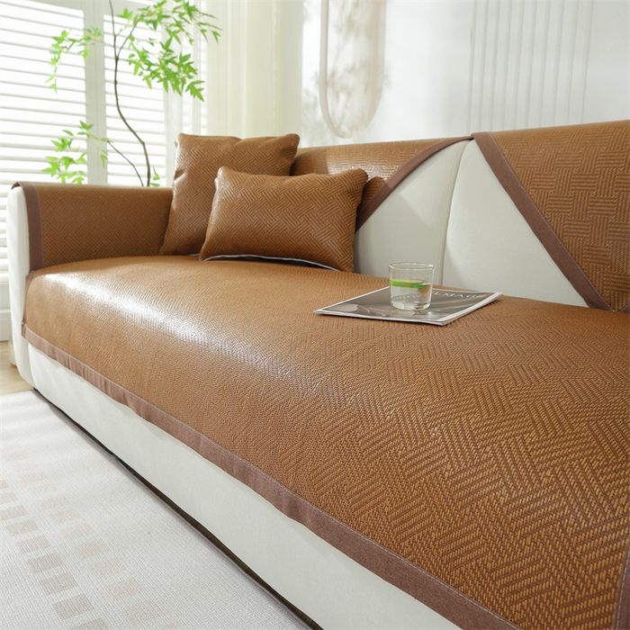 91家纺网 家纺一手货源 找家纺 共鸣沙发垫 新款夏季新款冰藤沙发垫 藤席斜纹