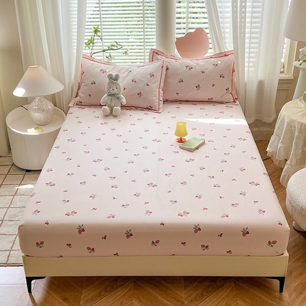 91家纺网 家纺一手货源 找家纺 （总）菲梵家纺 2025新款A类无荧光全棉老粗布单品床笠