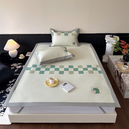 91家纺网 家纺一手货源 找家纺 （总）甜梦 2024新款母婴级7A抗菌养生冰藤席影棚1—平席款