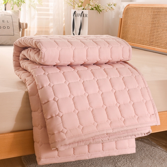 91家纺网 家纺一手货源 找家纺 恋绒家纺 2025升级款水洗棉床褥隔尿防水床垫隔尿垫护理垫床护罩垫子 防水款-珍珠玉