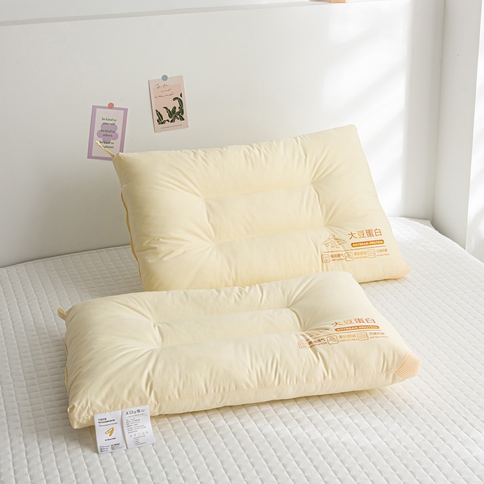 91家纺网 家纺一手货源 找家纺 （总）萌番宝 2024新款A类全棉大豆蛋白枕健康好眠 A类全棉大豆蛋白酒店枕分区枕