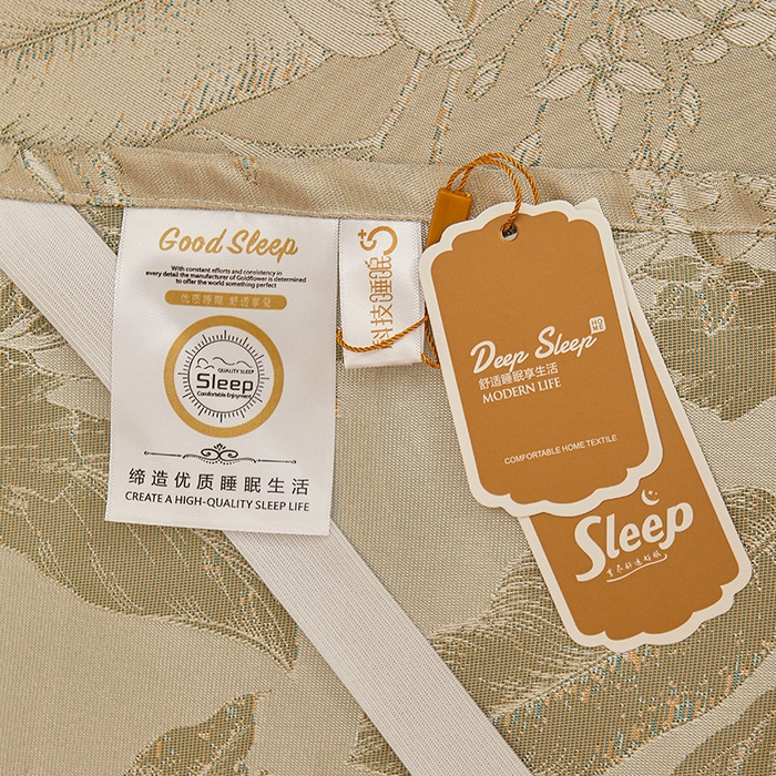 91家纺网 家纺一手货源 找家纺 罗艺轩 2024新款欧式色织大提花床裙凉席 妍艺