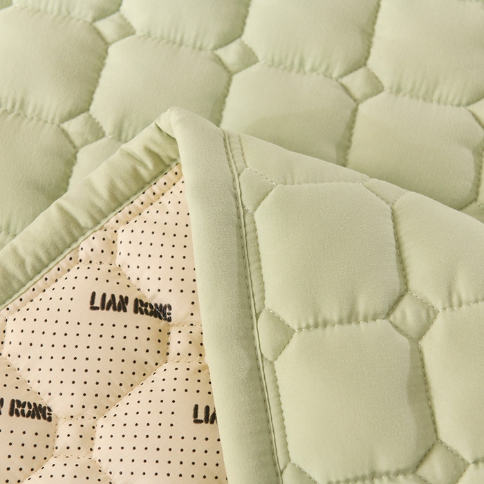 91家纺网 家纺一手货源 找家纺 恋绒家纺 2025升级款水洗棉床褥隔尿防水床垫隔尿垫护理垫床护罩垫子 防水款-烟豆青