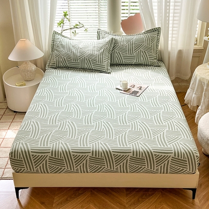 91家纺网 家纺一手货源 找家纺 （总）菲梵家纺 2025新款A类无荧光全棉老粗布单品床笠