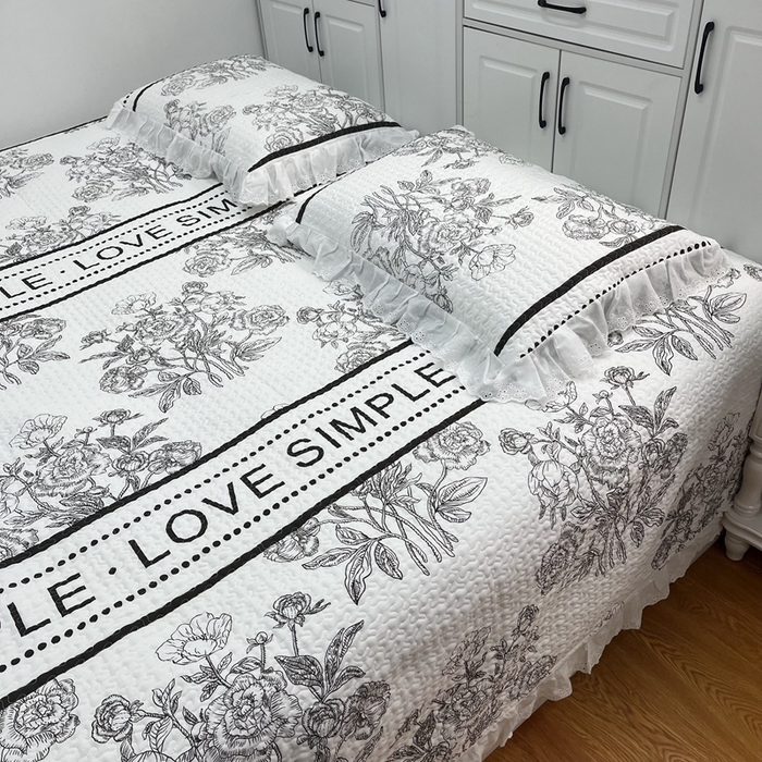 91家纺网 家纺一手货源 找家纺 暖居 2024新款支持定制纯棉榻榻米三件套单件被套农村大炕盖 晨暮间