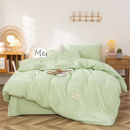 91家纺网 家纺一手货源 找家纺 （总）金泰莱 2025新款全棉四件套长绒棉纯棉四件套纯色四件套