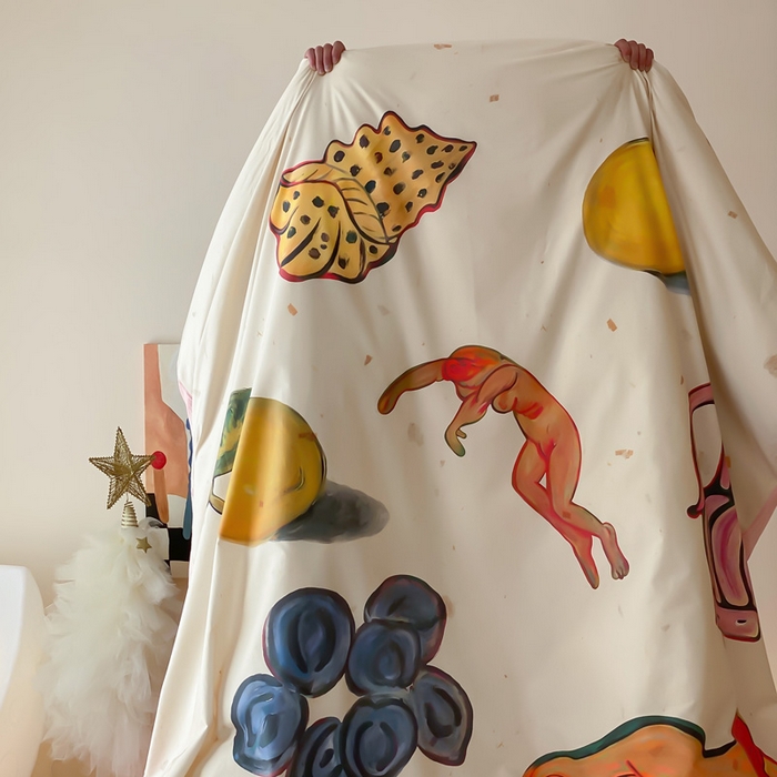 91家纺网 家纺一手货源 找家纺 艾沁家纺 2024新款a版40贡缎数码印花b版40水洗棉四件套-沉睡的马蒂斯场景二