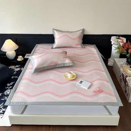 91家纺网 家纺一手货源 找家纺 （总）甜梦 2024新款母婴级7A抗菌养生冰藤席影棚1—平席款