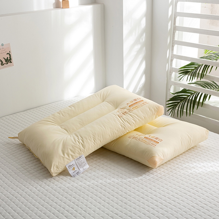 91家纺网 家纺一手货源 找家纺 （总）萌番宝 2024新款A类全棉大豆蛋白枕健康好眠 A类全棉大豆蛋白酒店枕分区枕