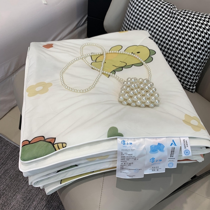 91家纺网 家纺一手货源 找家纺 （总）奈萝家纺 2025新款A类凉感丝小凉皮夏被可机洗夏被新品空调被