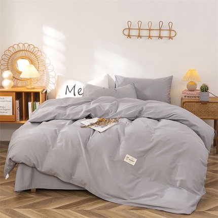 91家纺网 家纺一手货源 找家纺 （总）金泰莱 2025新款全棉四件套长绒棉纯棉四件套纯色四件套