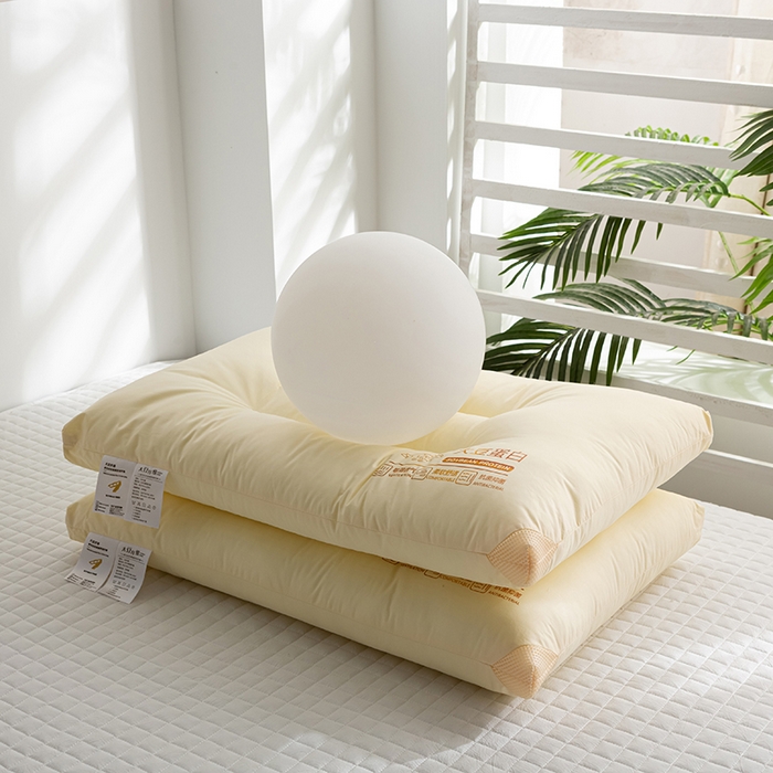 91家纺网 家纺一手货源 找家纺 （总）萌番宝 2024新款A类全棉大豆蛋白枕健康好眠 A类全棉大豆蛋白酒店枕分区枕