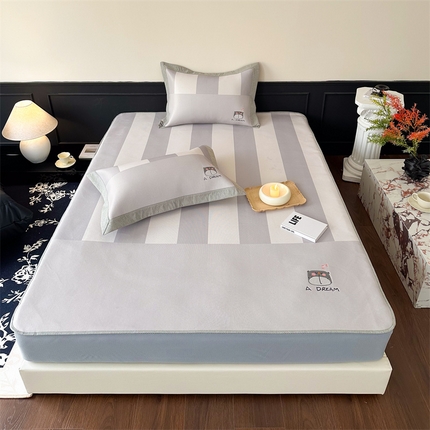 91家纺网 家纺一手货源 找家纺 （总）甜梦 2024新款母婴级7A抗菌养生冰藤席影棚1—床笠款