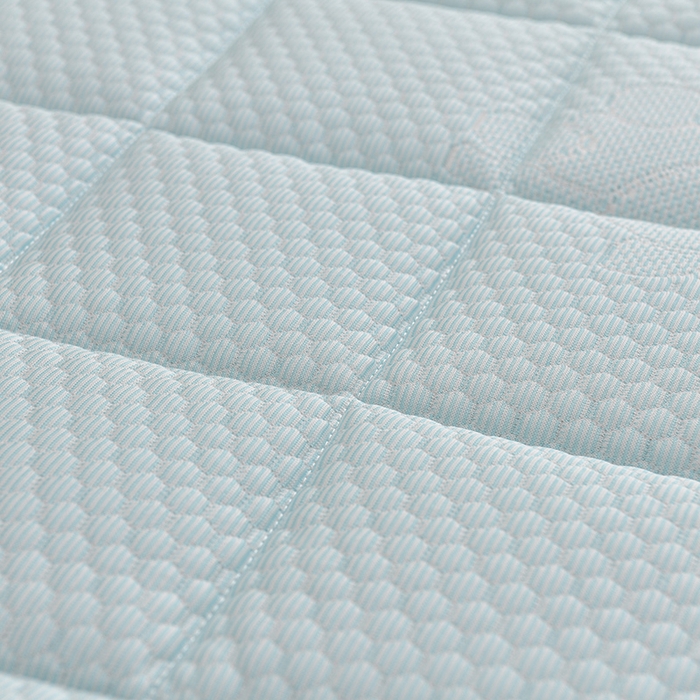 91家纺网 家纺一手货源 找家纺 富威堡家纺  2025高端凉感豆豆凉席款加棉加厚棉花床垫   尊贵蓝