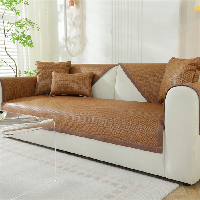 91家纺网 家纺一手货源 找家纺 共鸣沙发垫 新款夏季新款冰藤沙发垫 藤席斜纹