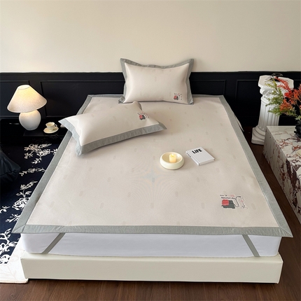 91家纺网 家纺一手货源 找家纺 （总）甜梦 2024新款母婴级7A抗菌养生冰藤席影棚1—平席款