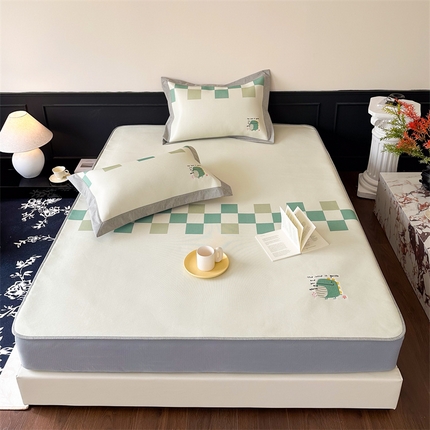 91家纺网 家纺一手货源 找家纺 （总）甜梦 2024新款母婴级7A抗菌养生冰藤席影棚1—床笠款